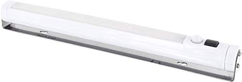 Preisvergleich Produktbild LED Lichtleiste mit Bewegungsmelder - Stahlrahmen schwenkbar 360° - Batteriebetrieb - warmweiß (3000 K)