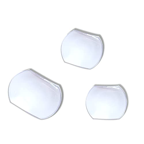 JUMELA Lente in Vetro for Orologio Quadrato con Lente d'Ingrandimento Finestra con Data Singola Cristallo Convesso Ingrandimento Trasparente 7.0/5.5 2 Pezzi (Size : 5.5x4.5mm)