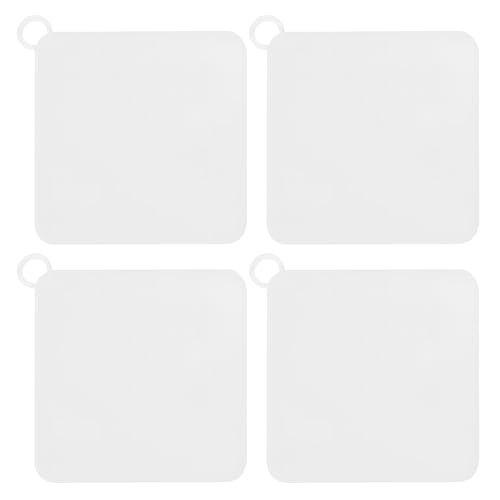 4-Piece Silicone Tub Stopper and Drain Mat Kit, Anti-Odor Seal for Kitchen, Bathroom, and Laundry