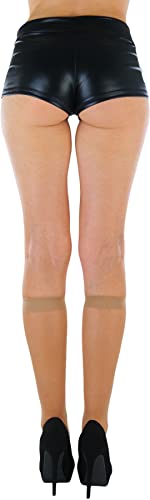 Image of ToBeInStyle Women's Pack Of 6 Pairs Sheer Knee-Hi Nylon Solid Socks