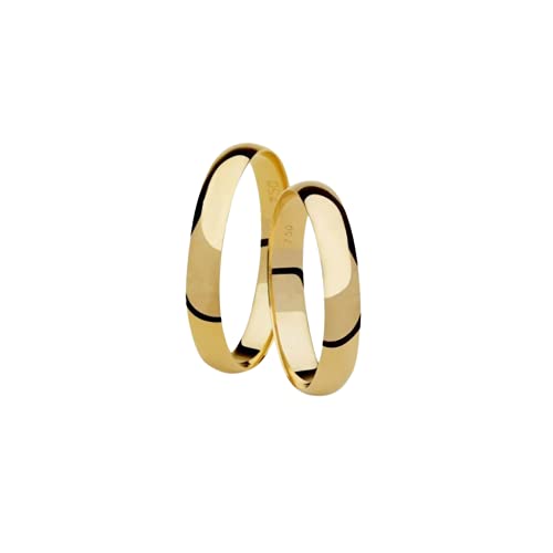 Par De Aliança Em Ouro 18k Peso Médio 4.0 Gramas (o Par)