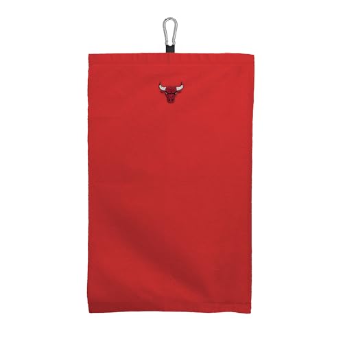 NORTHWEST Chicago Bulls NBA Team Logo Micro Fiber Tri-Fold Golf Towel 16 x 24 Inches