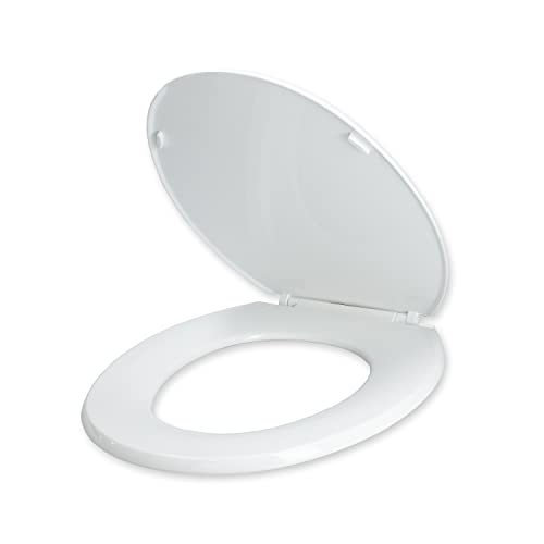 Fontastock FSKFWC006 asiento universal para inodoro, tapa con bisagras de plástico, tornillos de fijación incluidos, 300mmX460mm