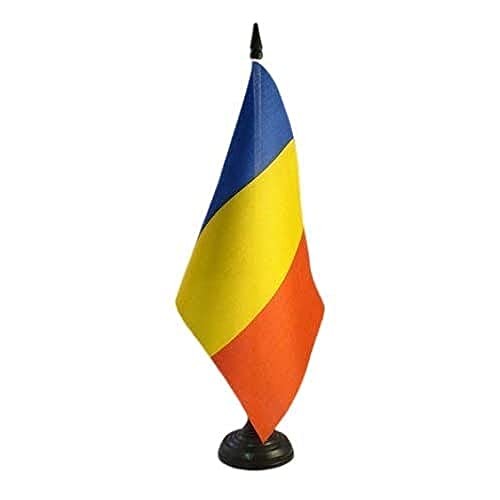 AZ FLAG - Tischflagge Rumänien - 21x14 cm - Rumänische Tischfahne 14 x 21 Cm - Flaggen