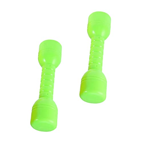 2pcs Sporting Goods Plastic Dumbbells Ergonomic Children Morning Exercise Barbells Hand Bar Tools Handbars for Play Dumbbells Kids Gym Exercise Children Morning Excercise Workout
