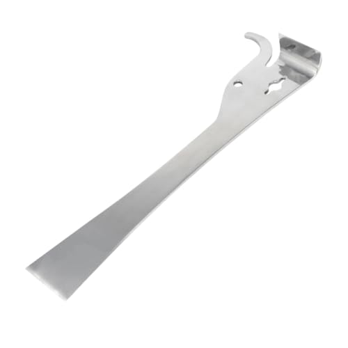 BESTonZON Herramienta para Apicultura Acero Inoxidable Multifuncional Rasqueta con Cabeza para Limpiar Panal y Extraer Cera Práctica y Ligera para Colmenas de Abejas