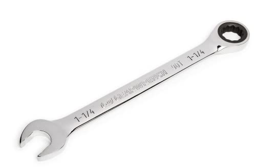 Image of GEARWRENCH 1-1 /4 inch 4 Degree Swing Arch 12 Point Ratcheting Combination Wrench - 86956 (Pack of 10)