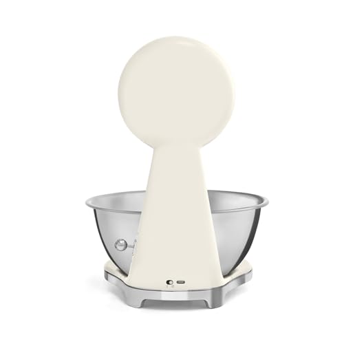 Smeg KSF01CRWW Bilancia Da Cucina Cromo, Crema Superficie Piana Bilancia Da Cucina Elettronica - 3