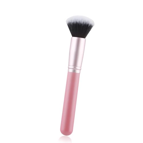 Brocha de maquillaje para mezcla, resaltador, brocha de cara, brocha de maquillaje plana en ángulo para mujeres y niñas