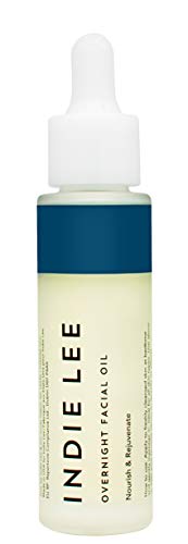 Indie Lee Overnight Facial Oil - Beauty Sleep Treatment for Face with Antioxidants, Vitamin C + Almond, Grapeseed + Jojoba Oils for a Plump, Radiant Glow - For Dry + All Skin Types (1oz / 30ml)
