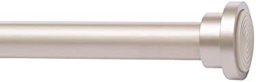 Amazon Basics Adjustable Indoor/Outdoor Tension Curtain Rod, 61 to 91.4 cm, Black