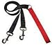 4-Configuration Training Leash ONLY, Works with the Freedom No Pull Harness, 1"" Wide Black w/red handle