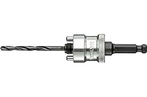 Lenox 1768811 Quick-Change Arbre pour Scie Trépan, Argent/Noir, 32-210 mm/12,7 mm