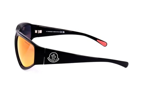 Moncler Pentagra Sunglasses ML0248 01U Shiny Black 62mm3