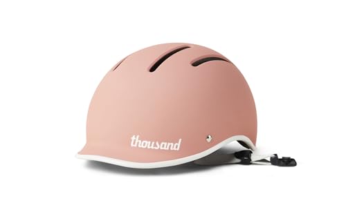 Thousand Kids Helmet – Free Reflective Sticker Pack to Customize, No Pinch Magnetic Buckle, Multi Sport Safety CSPC ASTM CE Certified – Jr Collection (Power Pink, Nylon Straps)