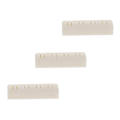 GOOHOCHY Mandolin Nut for Mandolin Instrument Ox Bone Bridge Nut String for Tone Enhancement