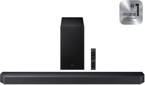 Samsung HW-Q600F Q-Series 3.1.2ch Soundbar with Wireless Subwoofer, Dolby Atmos, DTS:X Surround Sound, Q-Symphony Compatible, Bluetooth TV Sound Bar for Home Theater
