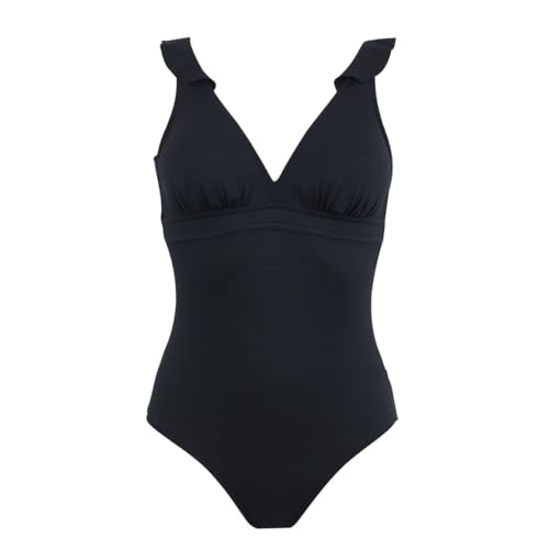 Maillot de bain 1 pièce noir Bellagio à coques amovibles pour le spa