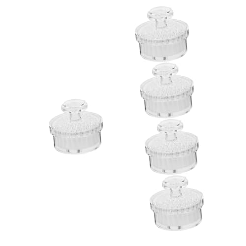 Brosse nettoyante visage manuel Housoutil (lot de 5) en PP blanc pour un gommage exfoliant doux