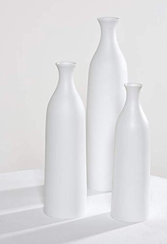 Vase céramique blanche de salon idéal pour herbe de pampa sur table basse