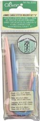 Clover Needlecrafts Jumbo U Cable Stitch Holders 4 1/2 inch 2 Sizes 3008 (3-Pack)