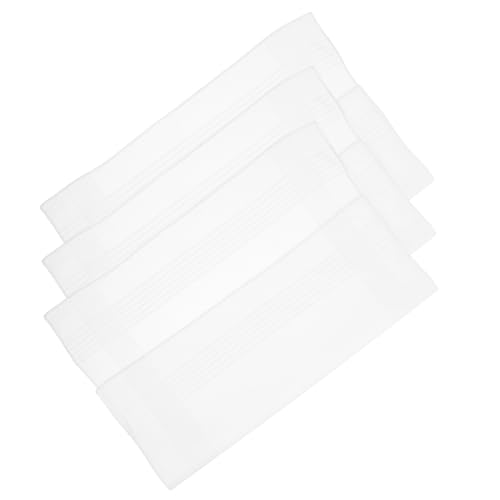 BESPORTBLE Men's White Cotton Handkerchiefs 3pcs Bandanas for Men Gentleman's Square Bandanas