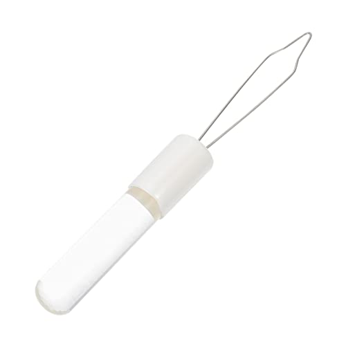 FOYTOKI ボタンプラー ズボンのボタン ボタンフック装置 ジッパードレッシング グラバーツール ジッパーフックヘルパー 片手ボタンエイド コートボタンフック 片手ボタンツール アクリル 白い