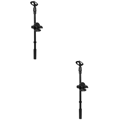 WESIEVYA 2 セット マイク スタンド 調節可能 マイク ブーム アーム マイク 傾斜 回転 ブーム アーム マイク アーム 金属 マイク ブーム アーム マイク 折りたたみ タイプ ブーム