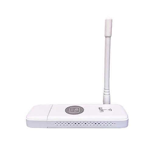 Hreyywo U6 4G WiFi Dongle Compatible con Puerto de Antena Externa 150M USB LTE Mobile Hotspot Enrutador de Tarjeta SIM PortáTil con 1 Antena