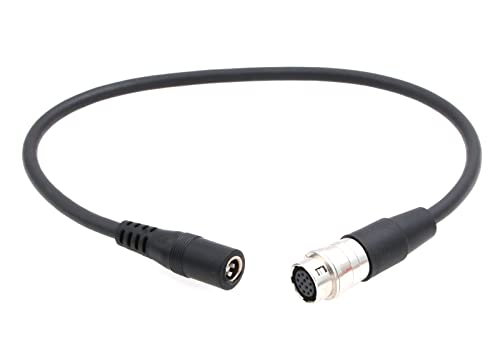 ZBLZGP DC 12V a 12 Pin Hirose Cable de alimentación hembra para B4 2/3" Fujinon Nikon Canon Lens Cover