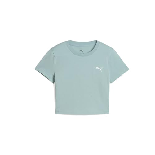 PUMA Kids Girls Wardrobe Essentials Baby Tee Casual Tops Casual - Green