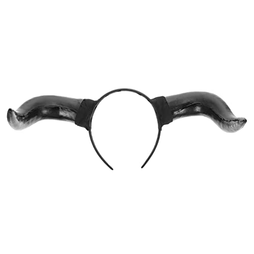 Beavorty Simulation Horn Headband Sheep Costume for Kids Horns Headband Headbands for Women Black Devil Horns