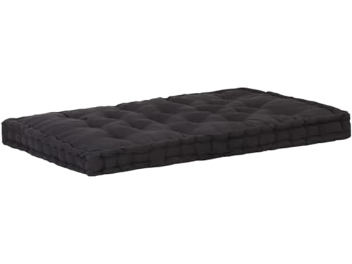 Image of ATOOTFUSION Cotton Box Mattress, 5-Inch Thick, Soft Foldable Floor Mattress Medium Firm, Single Bed Size 72x30X5 Inches (Black)