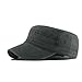 Cap plat Top Cap Top Ajustable Punk Baseball Chapeau Dégusté Streetwear Pour Femmes Hommes Vert, Capuchon plat, Accessoires à domicile
