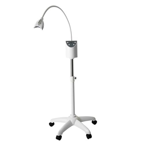 Professional LED Teeth Whitening Machine with Adjustable Stand and Remote Control - Dental Clinic & Home Use, Overheat Protection, Timer Function, Cold Light Tooth Whitener