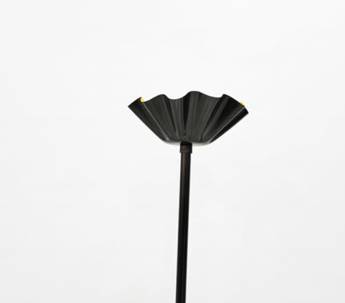 Image of Metal Shade Wooden Tripod Floor Lamp for Living Room, Living Room Corner, Bedroom, Home, Office, Interiors, Decor, Cinema. (Black Without Ball)