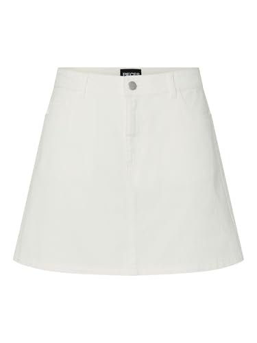Jupe trapèze PIECES Pcabbi MW Noos en jean noir pour femme chic
