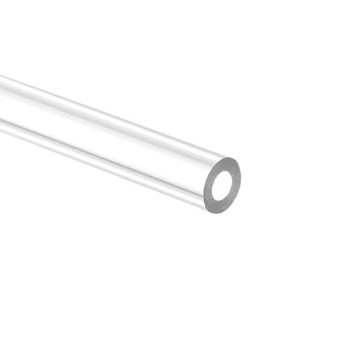 Image of uxcell Clear Rigid Tubing 4mm(5 /32 inch) ID x 8mm(5 /16 inch) OD x 1Ft Length Round Plastic Polycarbonate Tube