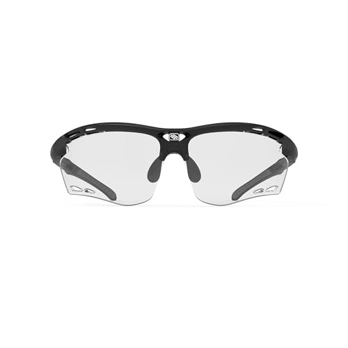 RUDY PROJECT Propulse Sport Sunglasses for Running, Cycling, Pickleball, Golf and any Outdoor Activity Propulse Matte Black Frame and ImpactX Photochromic 2 Black Lenses