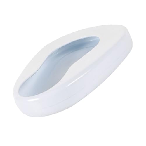 VERDANVERSE 介護用エナメル製接尿盆 寝たきり高齢者男女兼用 耐久性と快適性を備えたポータブルベッドパン 在宅および病院用再利用可能補助器