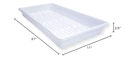 Bootstrap Farmer 1020 Trays White Extra Strength - 5 Pack No Hole - Seed Starter Flats for Fodder, Microgreen, Seedling Propagation Growing - Image 5