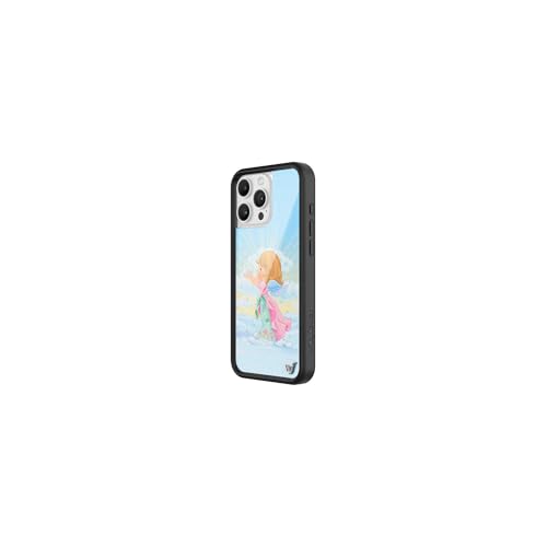 Image of Wildflower Cases - Compatible with iPhone 16 Pro Max | Protective Black Bumper, 6.5ft Drop Test Certified, Women Owned Small Business | Dove y2k Cute Trendy | Precious Moments Collab - Angel