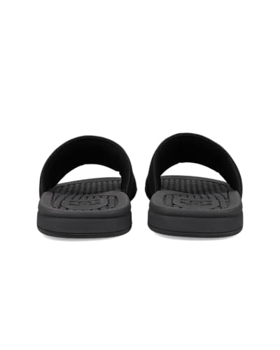 DC Men's Casual Slide Sandal, Black/Grey/RED, 133