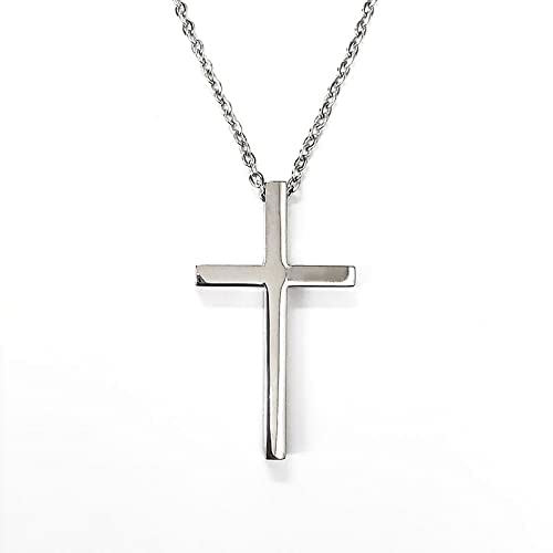 Colgante Cruz Collar Cruz Acero Inoxidable Para Hombre - Cadena