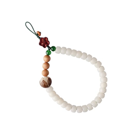 Healevede Muñeca Función Antipérdida para Teléfono Móvil Estilo Chino Vintage en Plástico Blanco Elegante para Ciclismo y Uso Diario