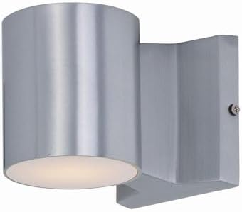 Miniatura 4 de Lightray-9W 2 LED aplique de pared en estilo moderno, 4 pulgadas de ancho por 4 pulgadas de alto acabado de aluminio cepillado