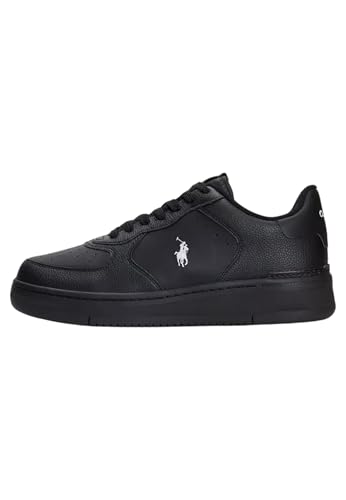 SNEAKERS UOMO RALPH LAUREN MASTERS CRT LTHBLACK/WHITE