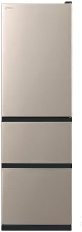 （21:09時点） 日立 冷蔵庫 幅54cm 315L 左開き R-V32VL N ライトゴールド まんなか野菜 シンプルデザイン