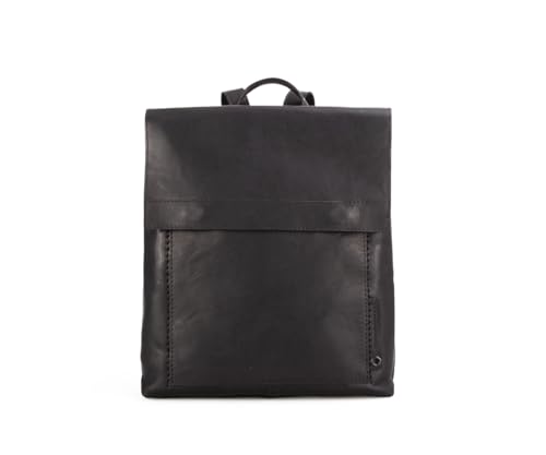 Sac à dos Spikes & Sparrow Séquoia noir femme en cuir urbain taille M