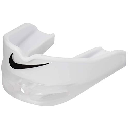 Nike Alpha Football - Protector bucal para fútbol, color blanco y negro